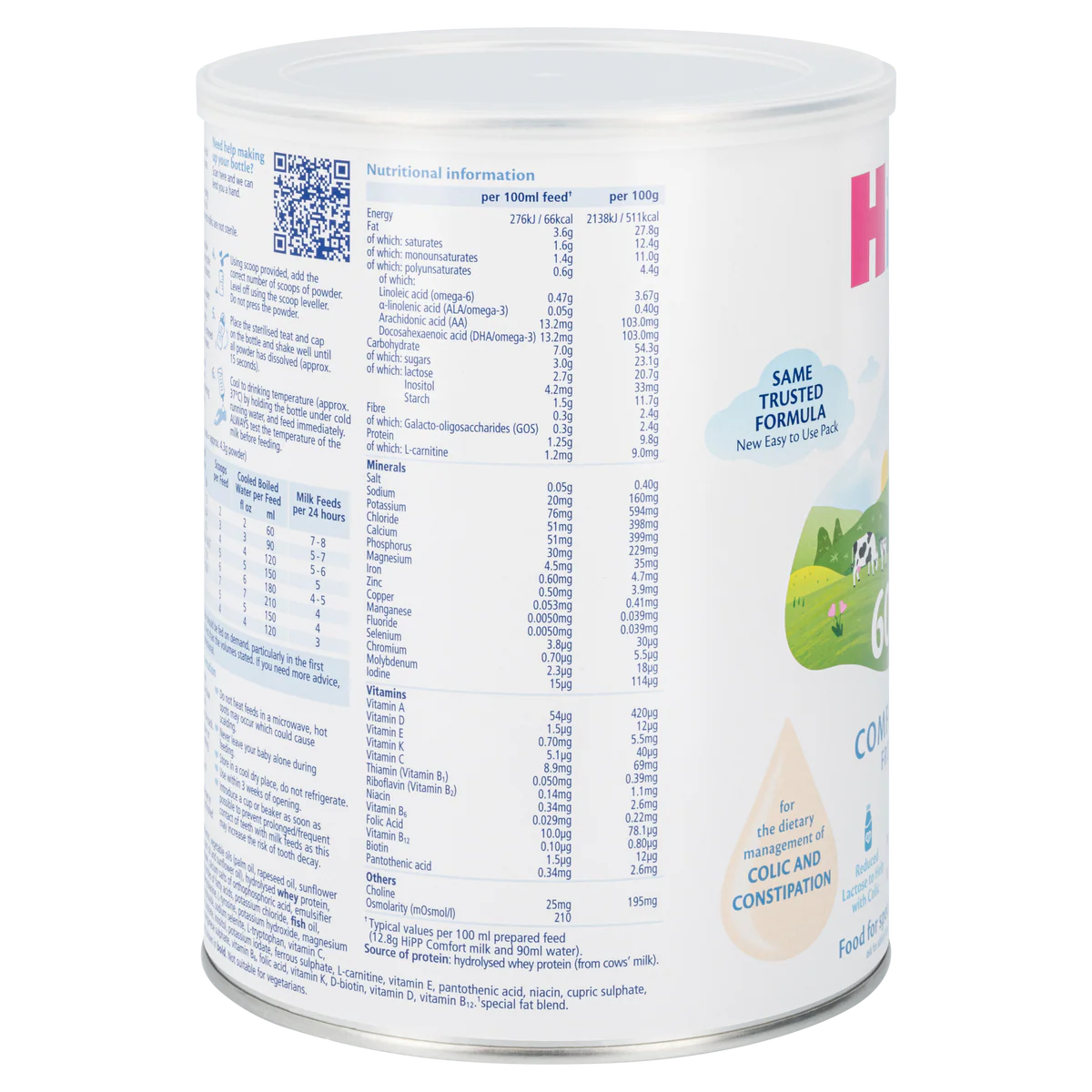 HiPP UK Comfort Formula from Birth Cow Milk (800g)