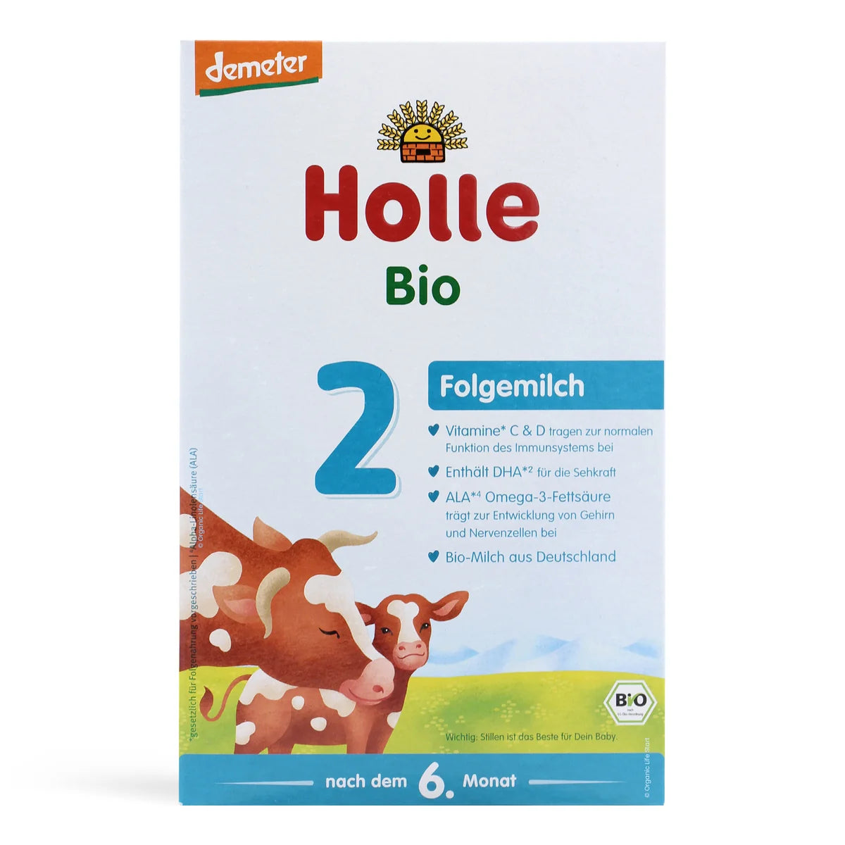Holle Bio Stage 2 Organic Follow-On Infant Cow Milk Formula 6+ months • 600g