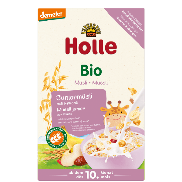 Holle Organic Junior Muesli Multigrain With Fruit 250 g - 3 Pack - Emmbaby Canada