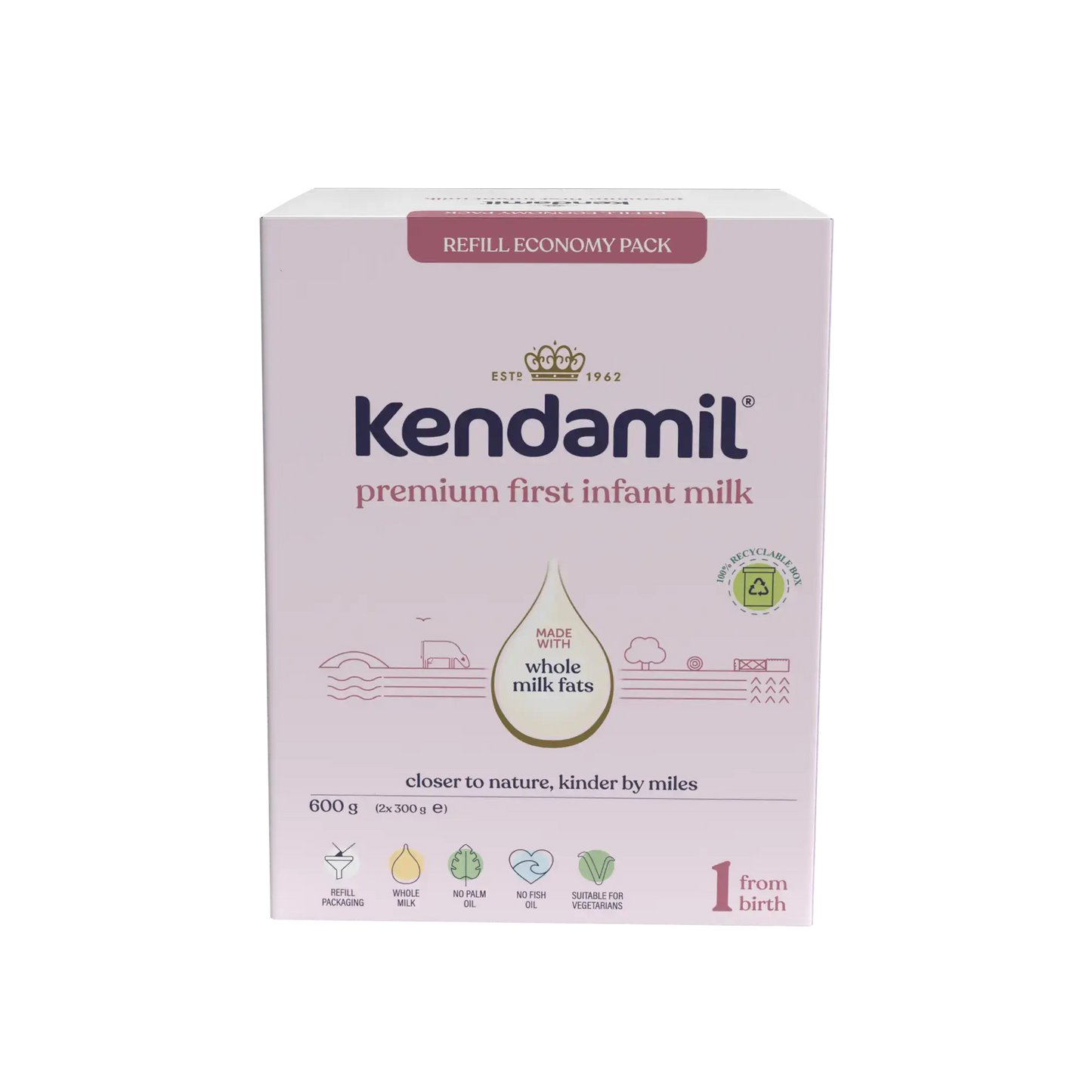 Kendamil Stage 1 Premium Infant Cow Milk 600g