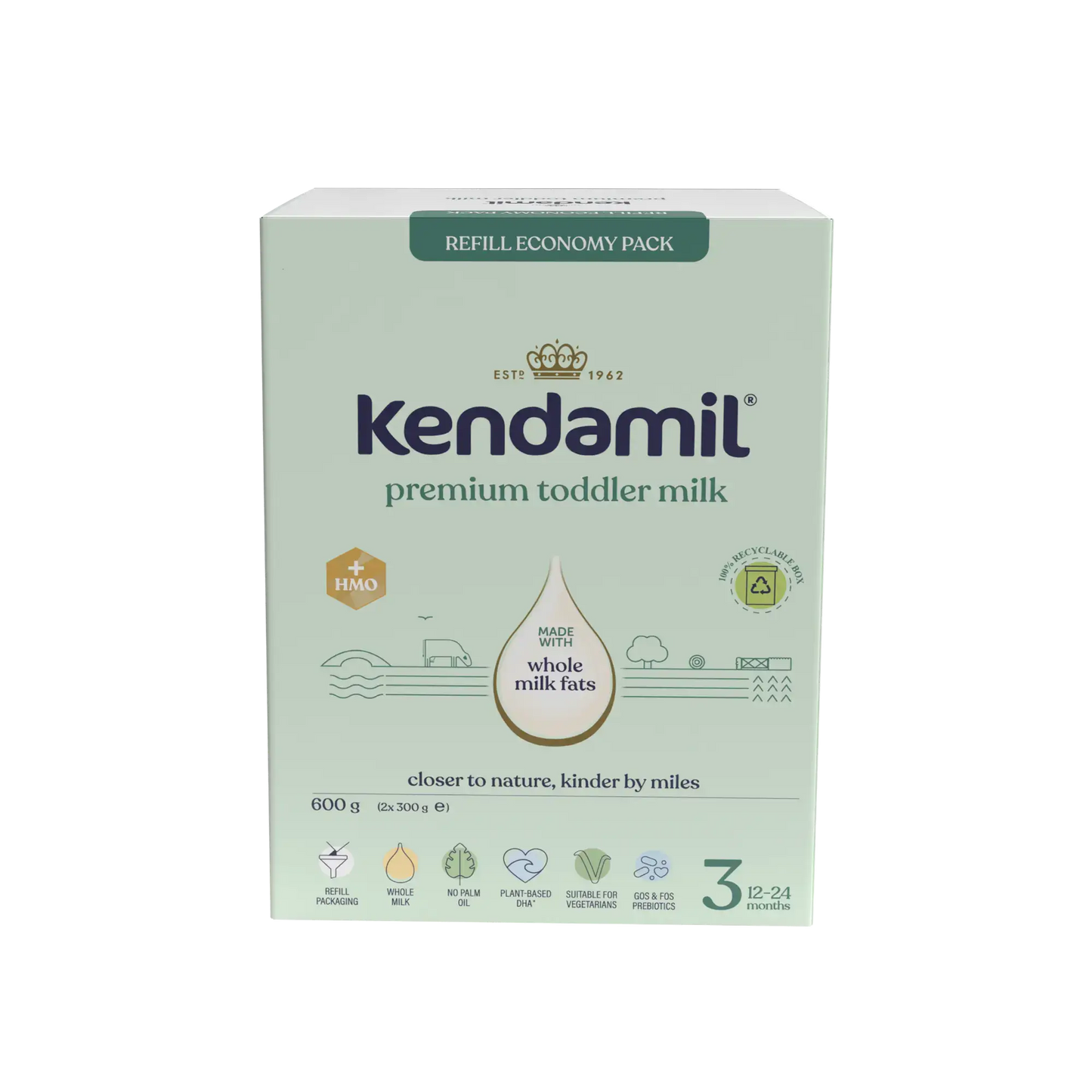 Kendamil Premium Stage 3 - Cow Milk Formula 600g