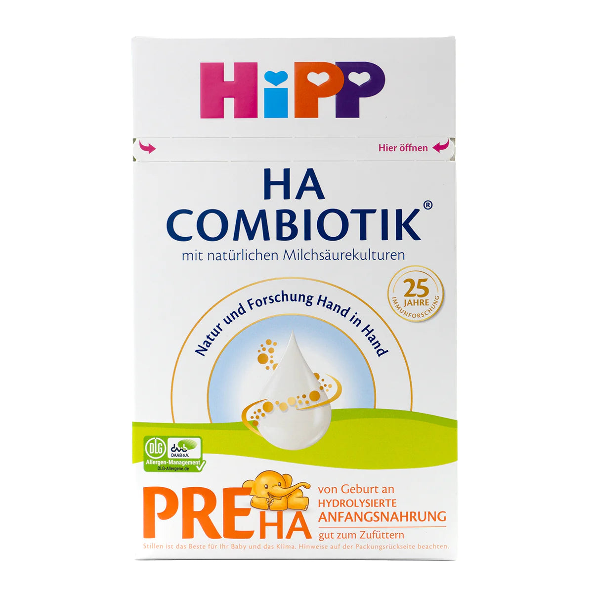 HiPP HA Germany Hypoallergenic Stage PRE Combiotic Infant Milk Formula 0-6 months • 600g