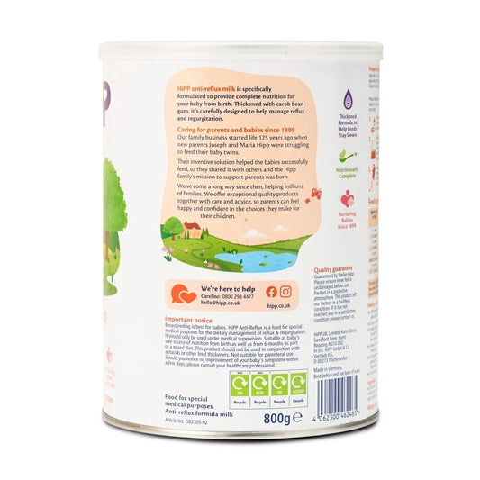 HiPP UK Anti Reflux from Birth (800g)