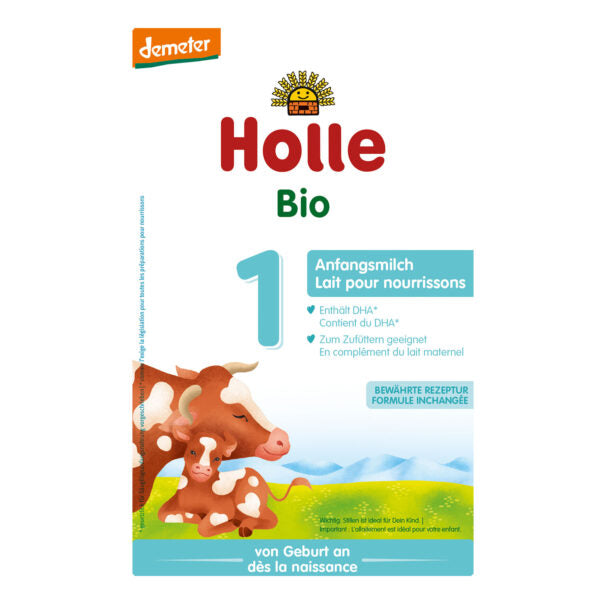 Holle Bio Stage 1 Organic Infant Cow Milk Formula 0-6 months • 400g