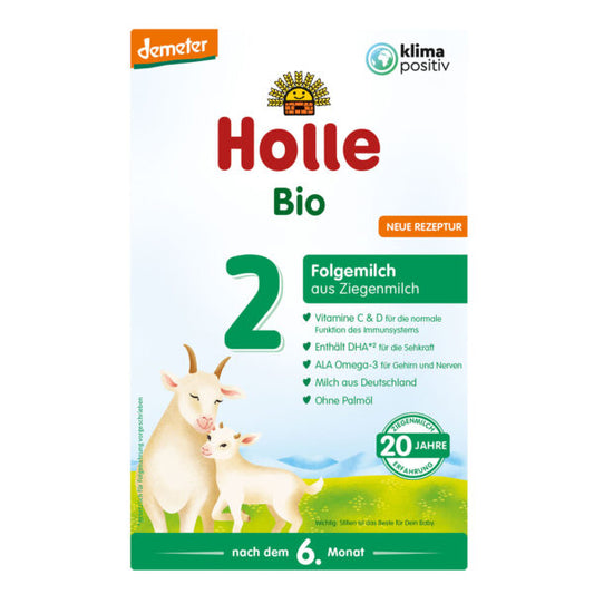 Holle Goat Stage 2 Lait de suite biologique pour nourrissons 6 mois et plus • 400 g