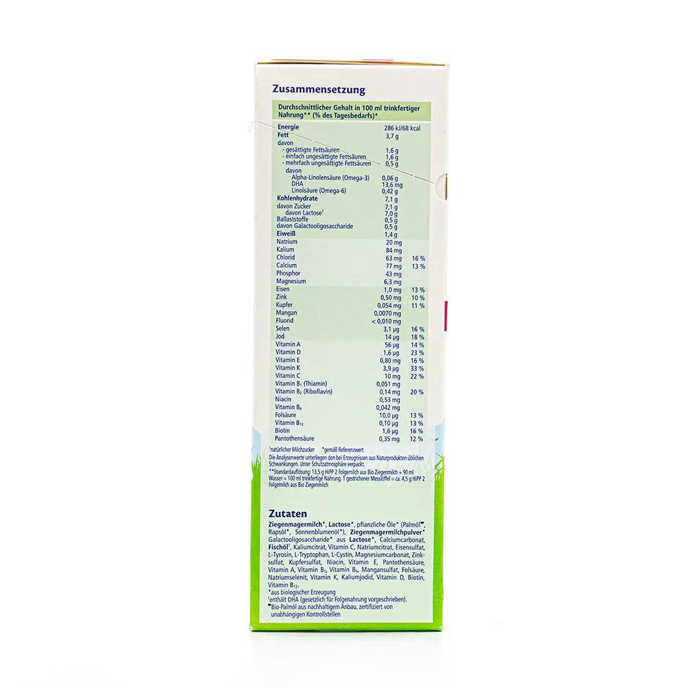 HiPP Goat Milk Formula Stage 2 (400g)  - German Version - Emmbaby Canada