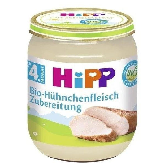 HiPP Chicken Preparation Puree 125g - 6 Jars - Emmbaby Canada